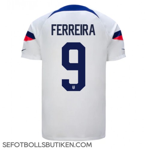 Förenta staterna Jesus Ferreira #9 Replika Hemma matchkläder VM 2022 Korta ärmar